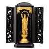 Buddha Statue Koyasujizo Bodhisattva Gold 3 PC Zushi for Safe Guardian Deity for Child Water Child Takaoka Copperware pcZL 10.5cm (pure Plated) No. _