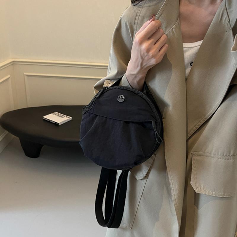 Женская повседневная нейлоновая сумка кроссбоди с регулируемым ремешком, винтажная однотонная маленькая сумка на плечо, подкладка из полиэстера для повседневного использования AVE