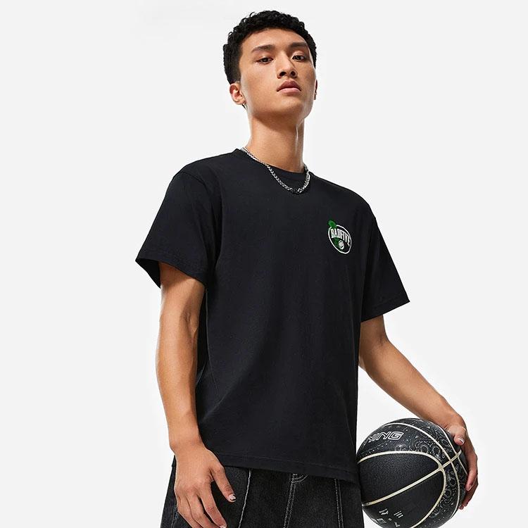 Li Ning Футболки мужские с круглым вырезом умеренного прямого кроя AHST507-2