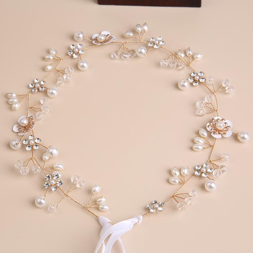 Luxurious Bridal Wedding Headbands Handmade Flower Hairband Hair Accessories for Women Girl