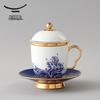 Auratic Maritime Pearl 4-Piece Ceramic Tea Cup Set