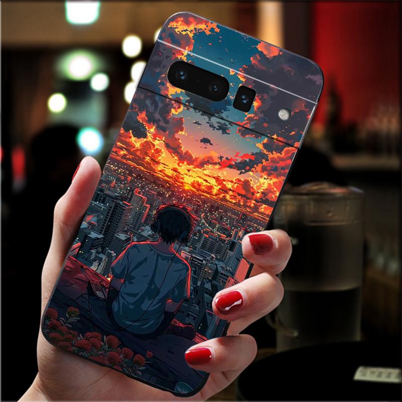 Аниме-сценарий Арт Чехол для телефона Для Google Pixel 10 9 Pro XL 9A 8 7 6 Pro Pixel 8A 7A 6A Pixel 8 7 6 5
