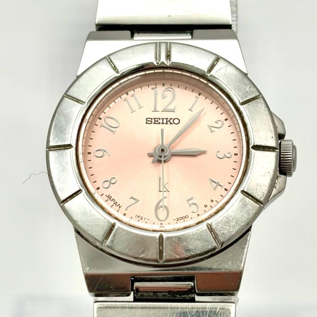 [Новая батарейка] Женские часы SEIKO lk Rukia розово-серебристые 1F21-0L90 451432