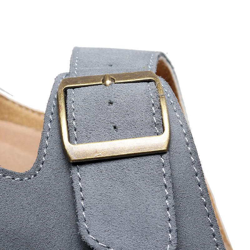 2024 Новые мужские кожаные мюли-сабо, тапочки, высокое качество, мягкие пробковые тапочки с двумя пряжками, обувь для мужчин, большие размеры 40-46