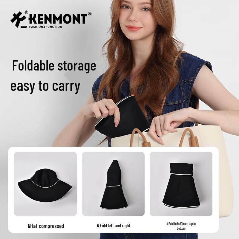Женская складная широкополая солнцезащитная шляпа Kenmont