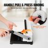 Coil Spiral Binding Machine, Manual Book Maker 34-Holes Binding 120 Sheets, Punch Binder Adjustable 3/16" - 9/16" Coil Binding Spines, for Letter