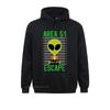 Fitted Storm Area 51 Funny Alien Escape Unisex Women UFO Hoodie Long Sleeve Sweatshirts Hoodies For Unisex Sportswears Printed On