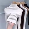 Threaded German Velvet * Semi-turtleneck German Velvet Bottoming Shirt for Women, New Autumn and Winter Slim-fitting and Thin Thermal Top