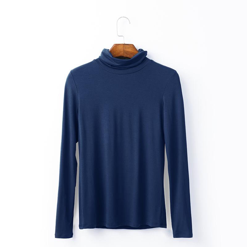 Весенне-осенний пуловер, сексуальный однотонный женский тонкий топ с длинными рукавами, женская водолазка, базовая рубашка, топы, уличная одежда