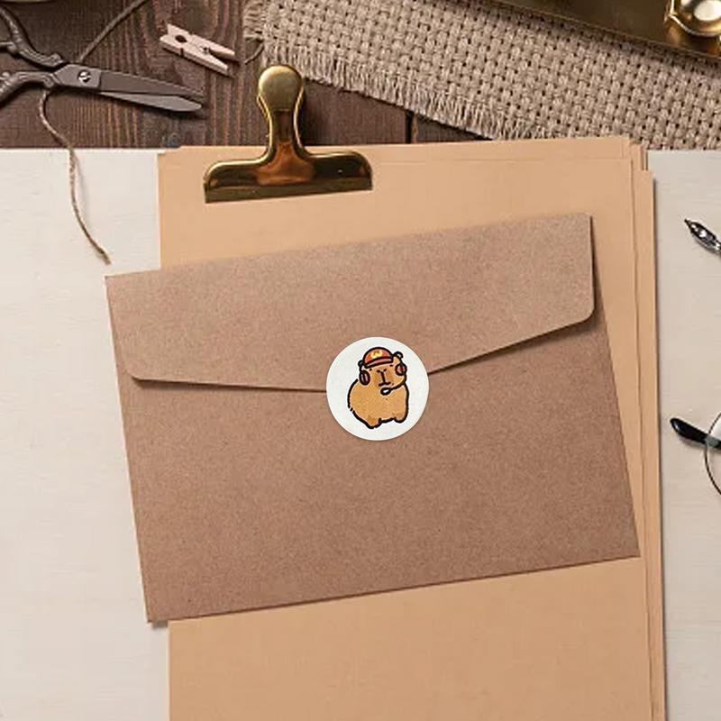 Capybara Scrapbook Sticker Decal Animal Decorative Scrapbook Decal Self-Adhesive Capybara Stickers Animals Decals for Laptop