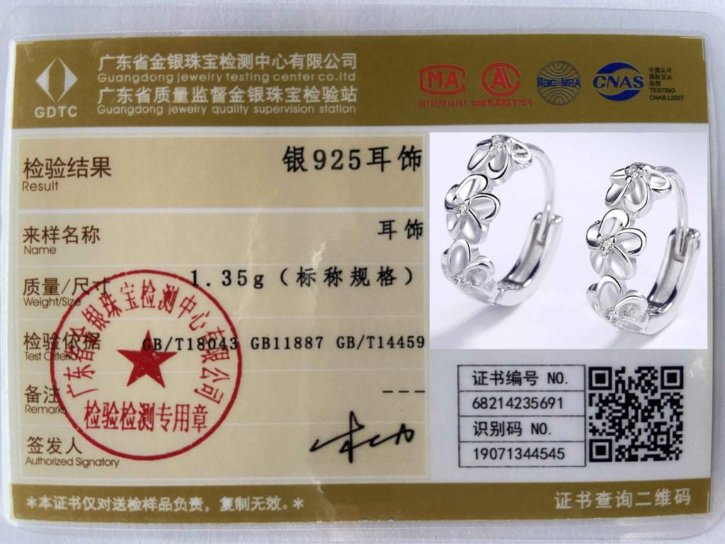 Серьги с цветком AAA из стерлингового серебра 925 пробы, красивые ювелирные изделия