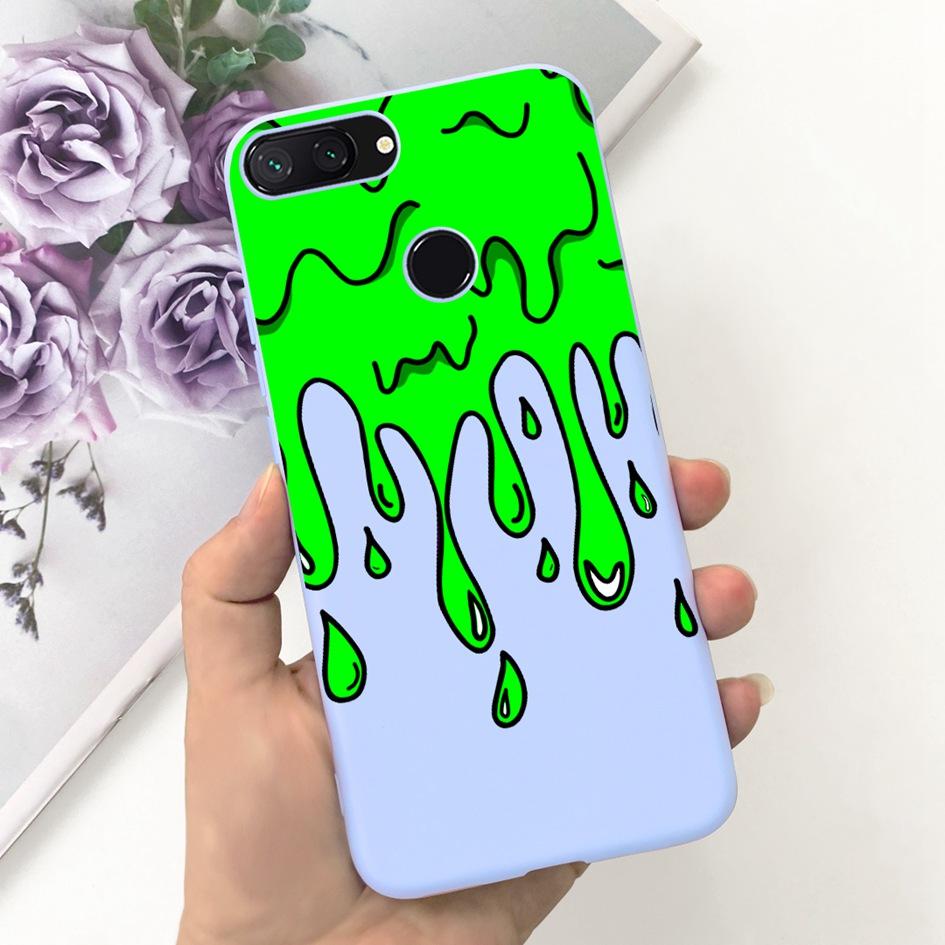 For Xiaomi Mi 8 Lite Case 6.26" Fashion Landscape Girls Bumper Soft Silicone Phone Cover For Xiomi Mi 8 Lite Funda Mi8Lite Pouch