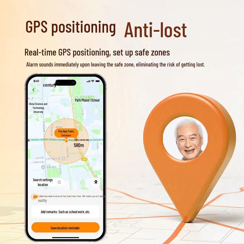 CINMOORE M1 GPS-телефон 4G для пожилых людей с защитой от потери, ИИ-чатом и мониторингом (Китайская версия)
