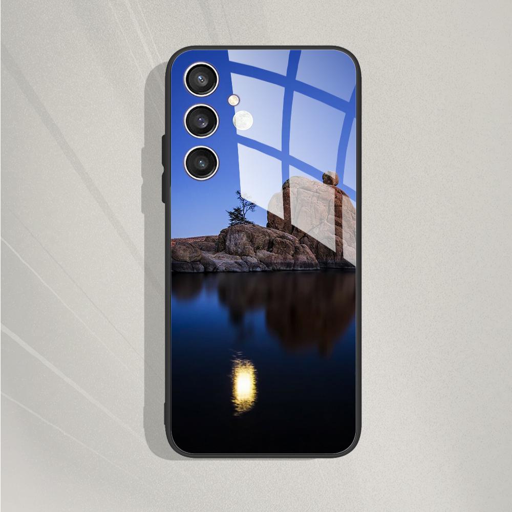 Чехол-крышка для Samsung F34 5G для Samsung Galaxy M34 5G SM-M346B Мраморная печать Закаленное стекло Чехол для Samsung M 34 F34 6.5"