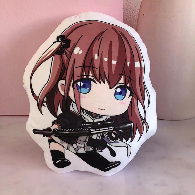 Soft And Crystal Super Soft Girls' Frontline Plush Pillow Star15 Double-sided Print Plush Keychain Pendant Doll