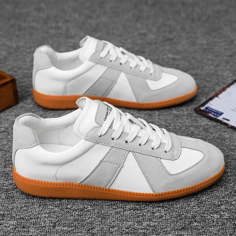 2025 Удобная мужская и женская популярная повседневная мужская обувь сетчатая обувь кожаные немецкие тренировочные туфли спортивная повседневная