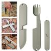 2 In 1 Camping Utensils Set Portable Magnetic Detachable Spoon Fork Combo