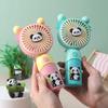Adorable Panda Mini USB Rechargeable Handheld Fan for Kids - Portable Pocket Fan for Outdoor Use
