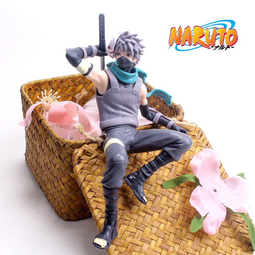 Anime Naruto Action Figure Kakashi Model Toys Cartoon Solid PVC Statue Collection Doll Car Decoration Boys Birthday Gifts