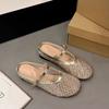 Полукаблук, плоская подошва, современные шлепанцы, летние, с вырезами, 2025, модная женская обувь, слипоны, неглубокие модные шлепанцы, чинелос