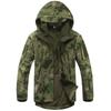 Men's Softshell Waterproof Camouflage Jacket Windproof Fleece Tactical Jacket Warm Army Military Uniform Coat Outdoor Hooded Camo Hunting Clothes