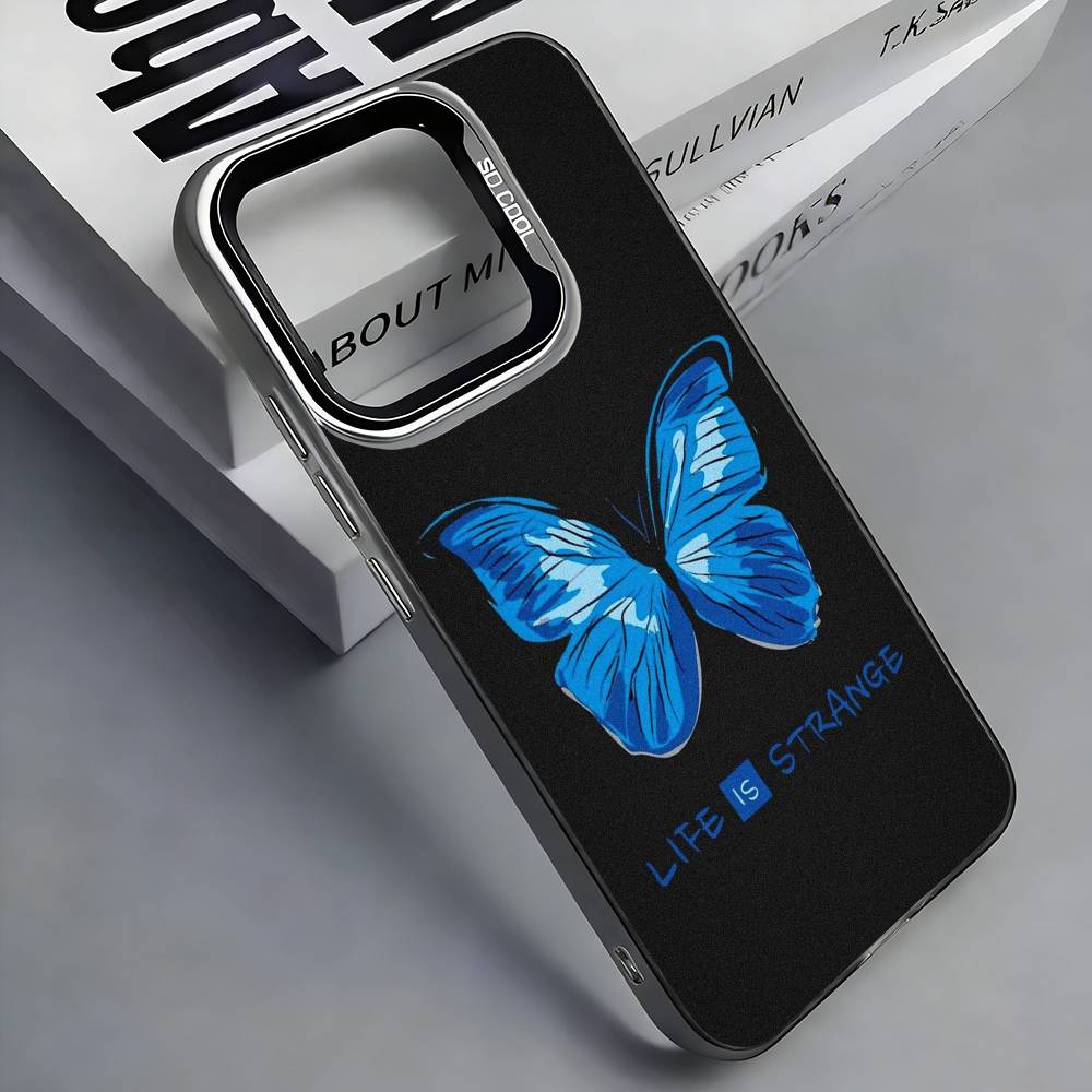 L-Life Is Strange Blue-Игровой Чехол Для Телефона Для iPhone 17,16,15,14,13,12,11 Plus,Pro Max,Цветной Серебристый Чехол Для Телефона