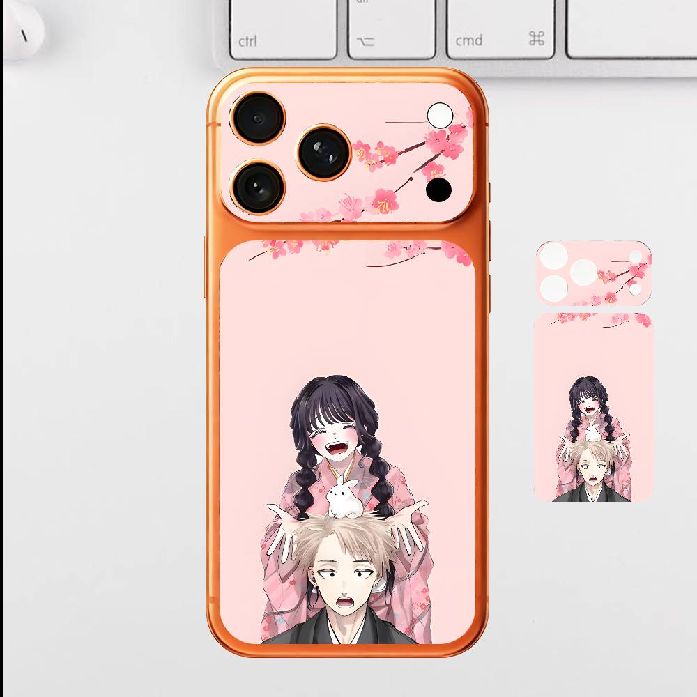 Аниме W-Вагури R-Ринтаро Для IPhone 17 Pro ProMax Полная Задняя Крышка Наклейка Обёртка Плёнка Защитная Наклейка на Заднюю Панель