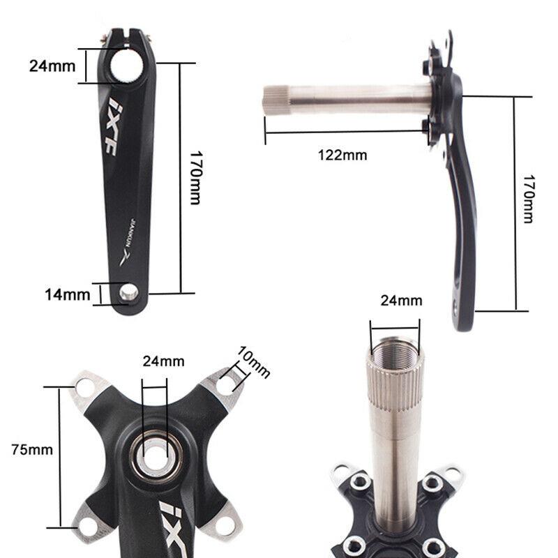 IXF Crank Mtb Интегрированная система шатунов Hollowtech 104 Bcd Crank 2 Crown Шатуны для горного велосипеда 32/34/36/38/40/42T