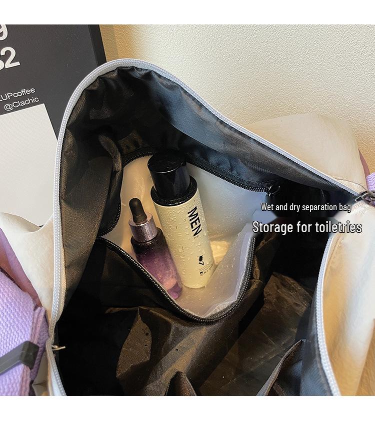 Женская легкая спортивная и дорожная сумка - Прочная, вместительная, с отделением для влажных/сухих вещей, идеально подходит для фитнеса и коротких поездок.