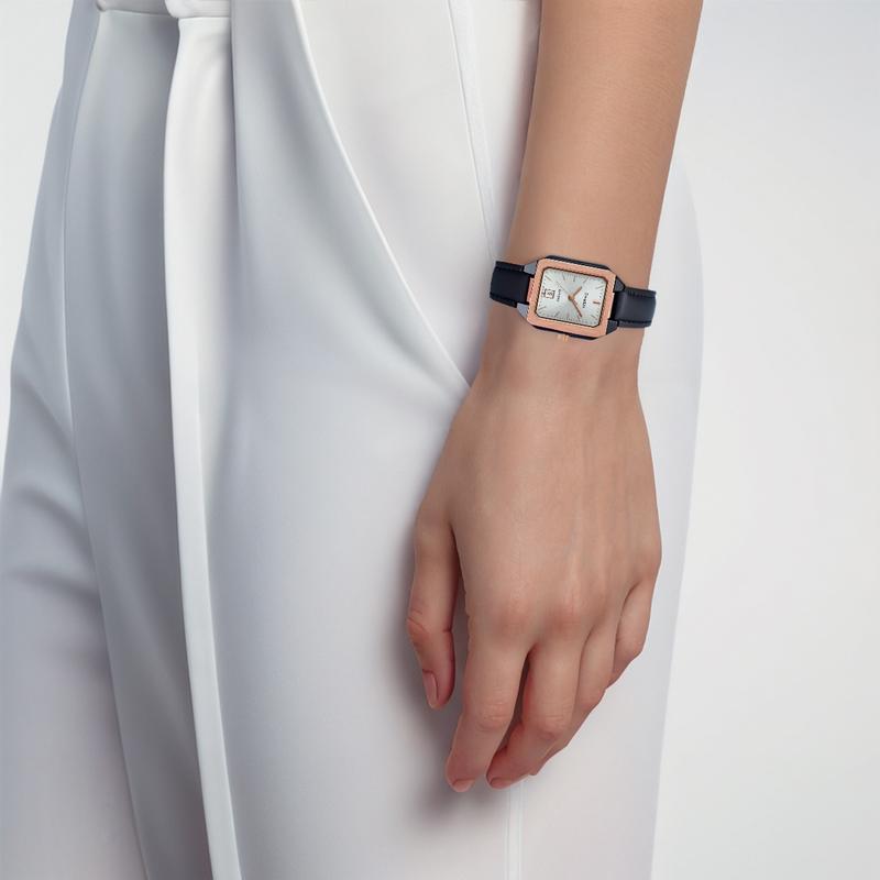 Casio CASIOSHE4555 Подарочная коробка «Звезда Галактики» Водонепроницаемость 50 метров Кварцевый механизм Ремешок из натуральной кожи Японские и корейские часы SHE-4555GBL-7AUPRC