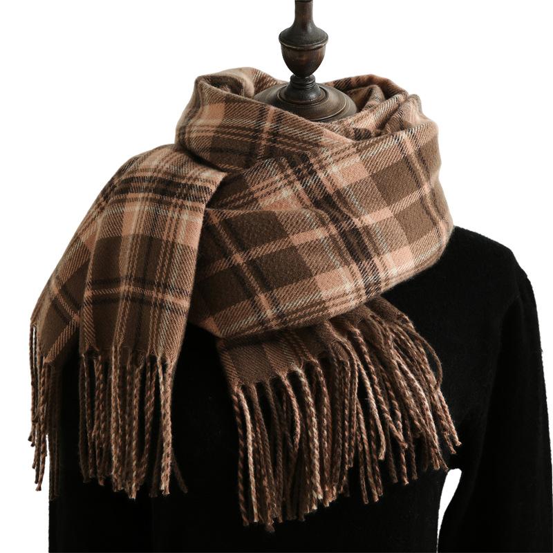 Imitation Cashmere Scarf Women's 2025 New Sweet Medium and Long Scarf Shawl Autumn and Winter Warm Scarf Women