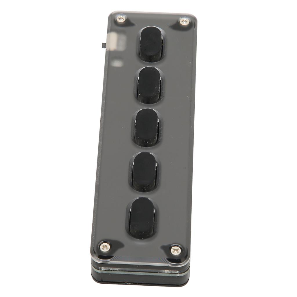 Programmable Keypad 5 Keys Wired USB Wireless Bluetooth Dual Mode Mini Silicone Mute DIY