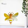 Металлическая пчела настенное украшение 3D пчела художественная работа настенная скульптура медоносная пчела внутреннее наружное украшение для двора сада дома фермерского дома