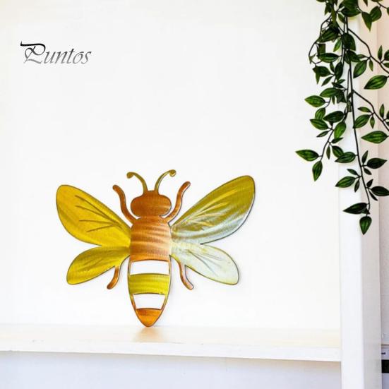 Металлическая пчела настенное украшение 3D пчела художественная работа настенная скульптура медоносная пчела внутреннее наружное украшение для двора сада дома фермерского дома