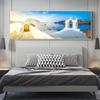 Greek Village Posters Santorini Landscape Painting Canvas Prints Wall Art Pictures for Living Room Sunset Sea Cuadro No Frame