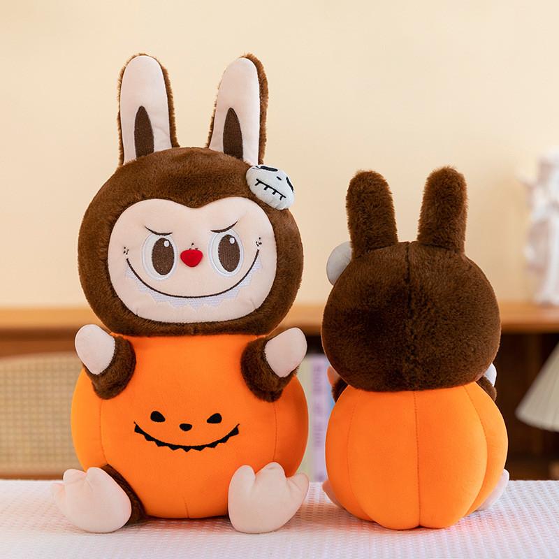 Adorable Halloween Pumpkin Labubu Plush Toy Soft And Cuddly 30cm And 40cm Sizes