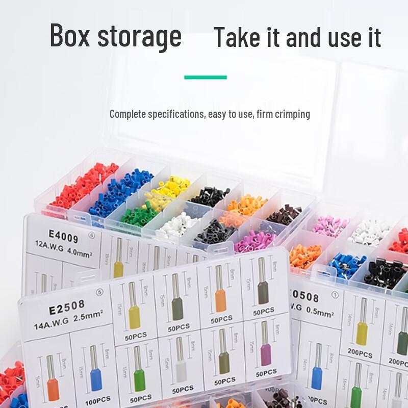 Biuyum VE Insulated Cold-Press Wire Terminal Kit