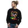 Disney Mens Mickey And Minnie Mouse Hippie Love Sweatshirt