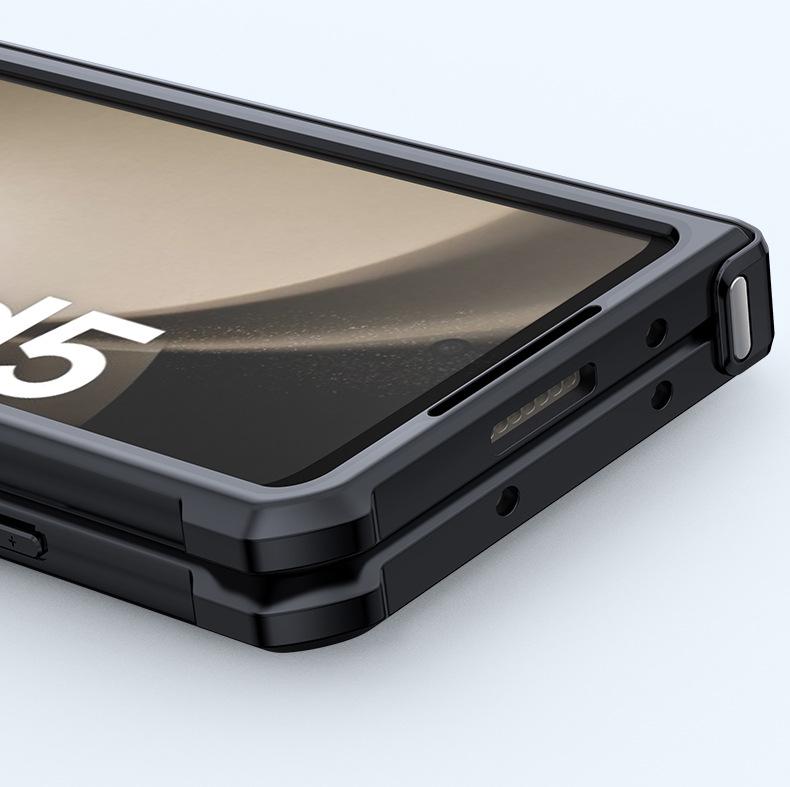 Противоударный чехол Xundi Z Fold7 для Samsung Galaxy 6 - Прозрачная стеклянная складная крышка