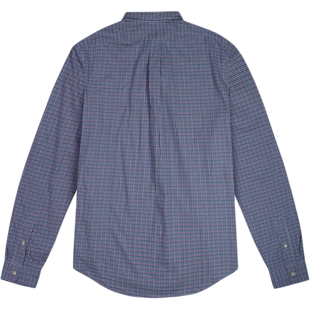 Polo Ralph Lauren SS26 Вышитый логотип Small Pony Повседневная Эластичная Оксфордская Клетчатая Рубашка с Длинным Рукавом Классическая Версия Мужские рубашки 710767944-001