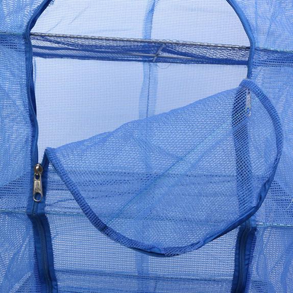 Foldable 4 Layers Drying Fishing Net Rack Hanging Vegetable Fish Dishes Dryer PE Hanger Fish Fishing Net Fishing Accessories