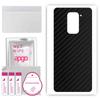 apgo Protective Skin Sticker for the Back Compatible with Xiaomi Redmi 10X 5G, Wrap Film, Foil, Vinyl - Pattern Carbon Black