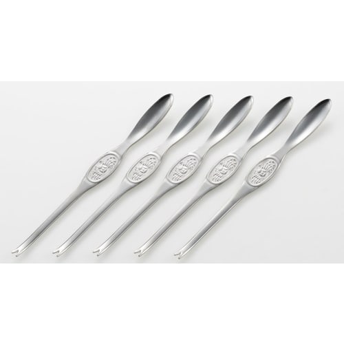 Yoshikawa Crab Forks, Set of 5, Stainless Steel, 15.2cm, Made in Japan, Product Number: 3072019