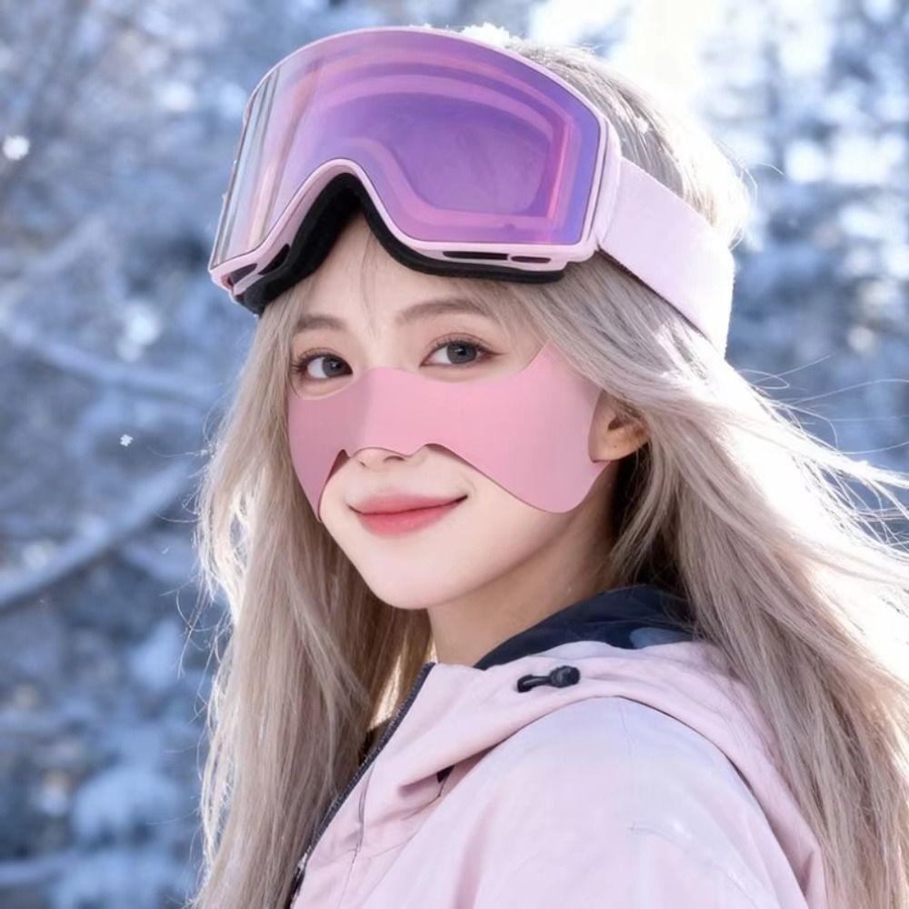 Anti Frost Ski Nose Patch Windproof Warm Face Mask Autumn Winter Winter Face Cover  Running Fishing