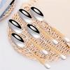 Gold Plated Dinner Spoon Set With Hammered Handle 18-10 Dishwasher Safe Dinning Table Spoon Soup Spoon Cutlery Set