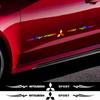 Laser Rainbow Auto Window Graphics Body Sticker Car Accessories for Mitsubishi Pajero Colt Delica Ralliart ASX