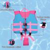 Kids Swim Vest Adjustable Crotch Woven Strap Boys Girls Float Life Jacket Snorkel Kayaking Boating Drifting Buoyancy Safety Vest Swimming Aid