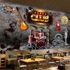 3D Retro Nostalgic Brick Wall Custom Wallpaper for Music Theme Bar KTV Background Wall Removable Wallpaper Industrial Decor Mural