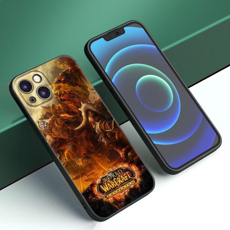 Чехол для телефона World of Warcraft для Apple iPhone 12 13 Mini 11 14 15 Pro Max 7 8 Plus X XR XS SE 2020 2022 черный силиконовый чехол