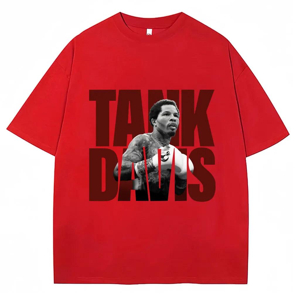 Limted Tank Gervonta Davis Graphic T Shirt Vintage Boxing Champion T Shirts Oversized Unisex Women Cotton Boxer Fans Tee Shirt